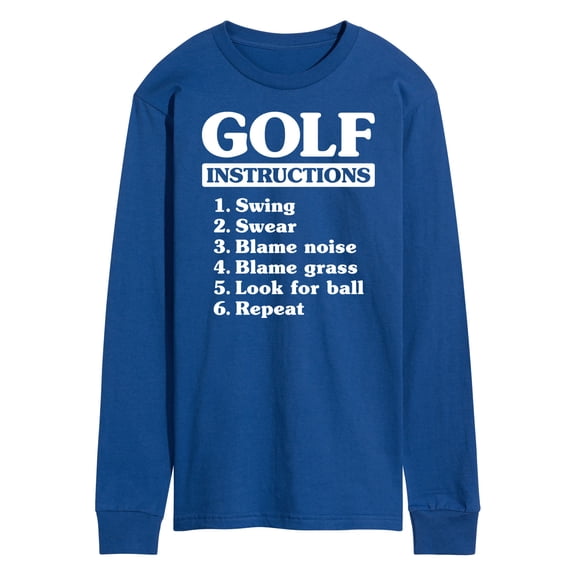 Instant Message - Golf Instructions - Men's Long Sleeve T-Shirt