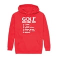 thumbnail image 1 of Instant Message - Golf Instructions - Men's Pullover Hooded Fleece Sweatshirt, 1 of 6