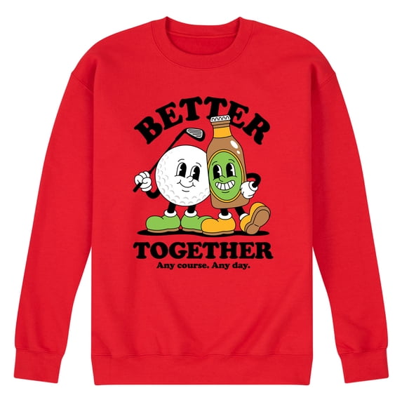 Instant Message - Golf Mascots Better Together Graphic Fleece Sweatshirt