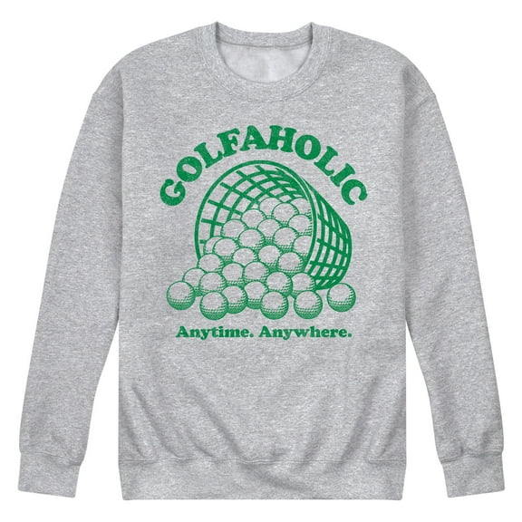 Instant Message - Golfaholic - Men's Long Sleeve Crew Fleece Sweatshirt