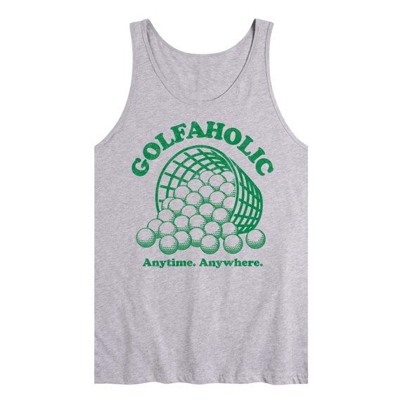 Instant Message - Golfaholic - Men's Sleeveless Graphic Tank Top