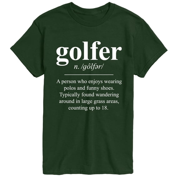 Instant Message - Golfer Definition Short Sleeve Graphic T-Shirt