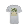 thumbnail image 1 of Instant Message - Gone Fishin Be Back Deer Season - Men's Short Sleeve Graphic T-Shirt, 1 of 5