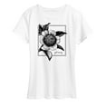 thumbnail image 1 of Instant Message - Good Morning With Flower - Women's Short Sleeve Graphic T-Shirt, 1 of 6