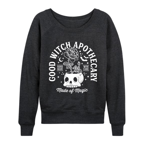 Instant Message - Good Witch Apothecary - Women's French Terry Long Sleeve Pullover