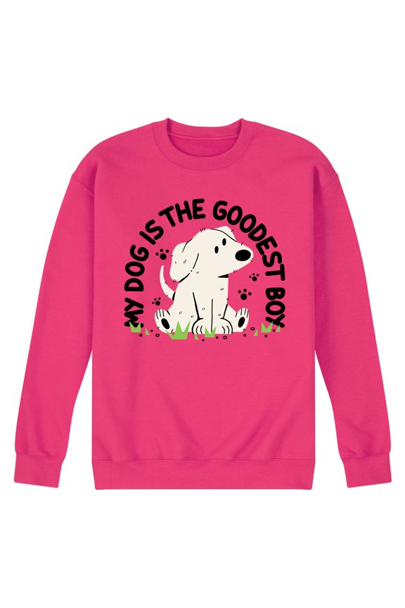 - Goodest Boy - Men's Crew Neck Fleece Pullover