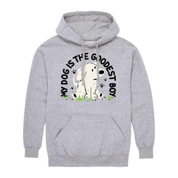 Instant Message - Goodest Boy Men's Graphic Fleece Pullover Hoodie