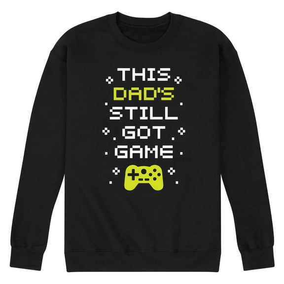 Instant Message - Got Game Dad - Men's Crew Neck Fleece Pullover