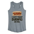 thumbnail image 1 of Instant Message - Got That Dawg In Me - Women's Racerback Tank Top, 1 of 6