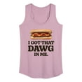 thumbnail image 1 of Instant Message - Got That Dawg In Me - Women's Racerback Tank Top, 1 of 6