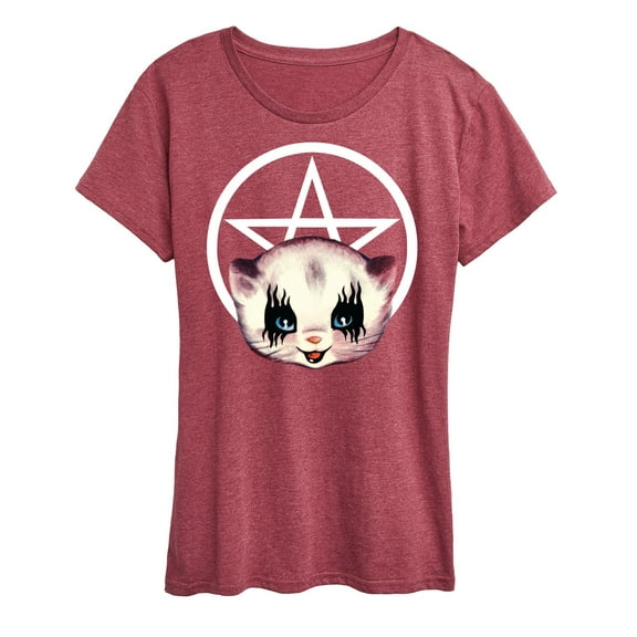 Instant Message - Goth Kitten - Women's Short Sleeve Graphic T-Shirt