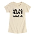 thumbnail image 1 of Instant Message - Gotta Have Goals Toddler Short Sleeve Graphic T-Shirt, 1 of 4