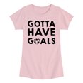 thumbnail image 1 of Instant Message - Gotta Have Goals Fitted Short Sleeve Graphic T-Shirt, 1 of 5