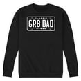 thumbnail image 1 of Instant Message - Gr8 Dad License Plate - Men's Crew Neck Fleece Pullover, 1 of 6