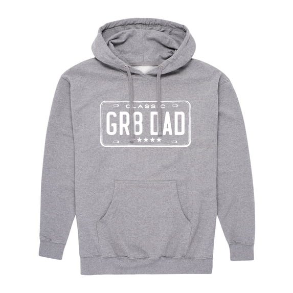 Instant Message - Gr8 Dad License Plate - Men's Pullover Hooded Fleece Sweatshirt