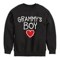 thumbnail image 1 of Instant Message - Grammys Boy - Toddler And Youth Crewneck Fleece Sweatshirt, 1 of 5