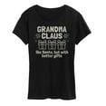 thumbnail image 1 of Instant Message - Grandma Claus - Women's Short Sleeve Graphic T-Shirt, 1 of 5