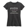 thumbnail image 1 of Instant Message - Grandma Definition - - Women's Short Sleeve Graphic T-Shirt, 1 of 5