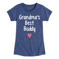 thumbnail image 1 of Instant Message - Grandma Heart Best Buddy - Toddler & Youth Girls Short Sleeve Graphic T-Shirt, 1 of 6
