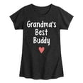 thumbnail image 1 of Instant Message - Grandma Heart Best Buddy - Toddler & Youth Girls Short Sleeve Graphic T-Shirt, 1 of 6