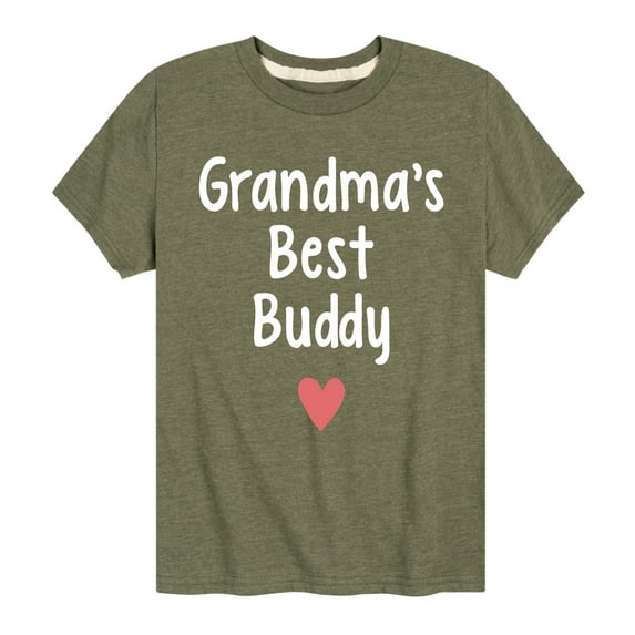 Instant Message - Grandma Heart Best Buddy - Toddler & Youth Short Sleeve Graphic T-Shirt