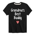 thumbnail image 1 of Instant Message - Grandma Heart Best Buddy - Toddler & Youth Short Sleeve Graphic T-Shirt, 1 of 6