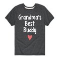 thumbnail image 1 of Instant Message - Grandma Heart Best Buddy - Toddler & Youth Short Sleeve Graphic T-Shirt, 1 of 6