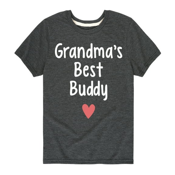 Instant Message - Grandma Heart Best Buddy - Toddler & Youth Short Sleeve Graphic T-Shirt