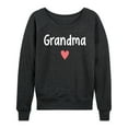 thumbnail image 1 of Instant Message - Grandma Heart - Women's Lightweight French Terry Long Sleeve Shirt, 1 of 6