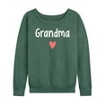 thumbnail image 1 of Instant Message - Grandma Heart - Women's Lightweight French Terry Long Sleeve Shirt, 1 of 6