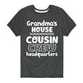 thumbnail image 1 of Instant Message - Grandma's House Cousin Crew - Toddler And Youth Short Sleeve Graphic T-Shirt, 1 of 6