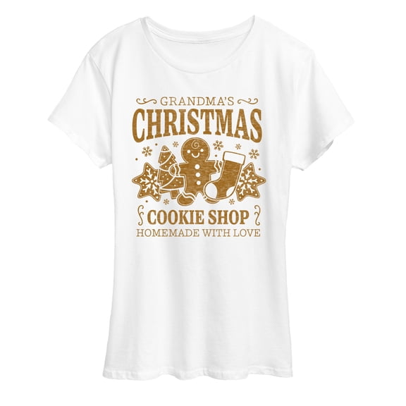 Instant Message - Grandmas Cookie Shop - Women's Short Sleeve Graphic T-shirt