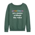 thumbnail image 1 of Instant Message - Grandmas Moms Without Rules - Women's Lightweight French Terry Long Sleeve Shirt, 1 of 6