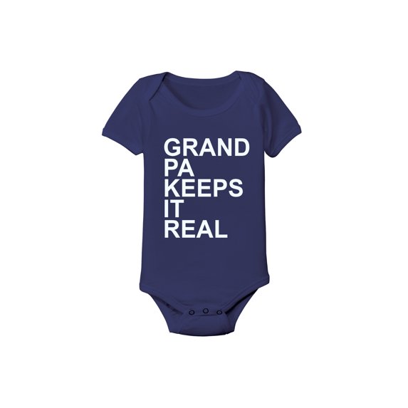 Instant Message - Grandpa Keeps It Real - Infant Baby One Piece