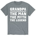 thumbnail image 1 of Instant Message - Grandpa Man Myth Legend Grandpa Shirt Gift - Men's Short Sleeve Graphic T-Shirt, 1 of 5