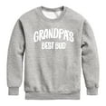 thumbnail image 1 of Instant Message - Grandpas Best Bud - Toddler & Youth Crewneck Fleece Sweatshirt, 1 of 6
