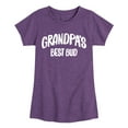 thumbnail image 1 of Instant Message - Grandpas Best Bud - Toddler & Youth Girls Short Sleeve Graphic T-Shirt, 1 of 6