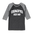 thumbnail image 1 of Instant Message - Grandpas Best Bud - Toddler & Youth Raglan Graphic T-Shirt, 1 of 7