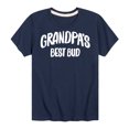 thumbnail image 1 of Instant Message - Grandpas Best Bud - Toddler & Youth Short Sleeve Graphic T-Shirt, 1 of 6