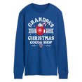 thumbnail image 1 of Instant Message - Grandpas Christmas Cocoa Shop - Men's Long Sleeve Graphic T-Shirt, 1 of 5