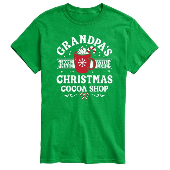 Instant Message - Grandpas Christmas Cocoa Shop - Men's Short Sleeve Graphic T-Shirt