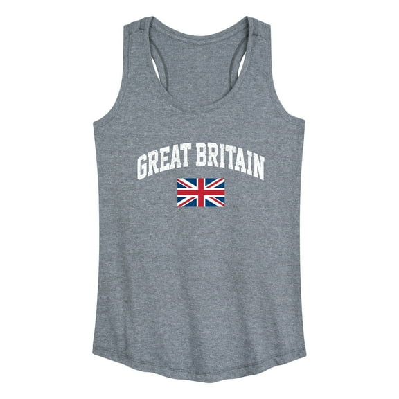 Instant Message - Great Britain Flag - Women's Racerback Tank Top