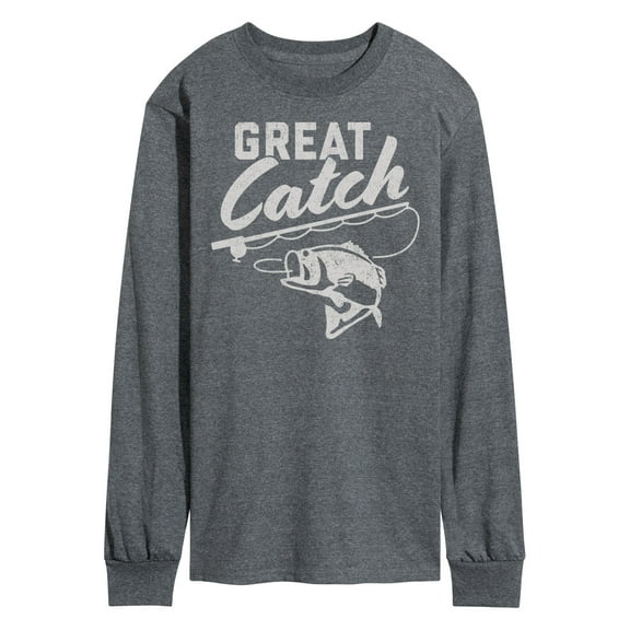 Instant Message - Great Catch - Fishing, Hunting, Camping - Men's Long Sleeve T-Shirt