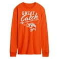 thumbnail image 1 of Instant Message - Great Catch - Fishing, Hunting, Camping - Men's Long Sleeve T-Shirt, 1 of 1