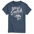 thumbnail image 1 of Instant Message - Great Catch - Fishing, Hunting, Camping - Men's Short Sleeve Graphic T-Shirt, 1 of 6
