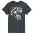 thumbnail image 1 of Instant Message - Great Catch - Fishing, Hunting, Camping - Men's Short Sleeve Graphic T-Shirt, 1 of 6