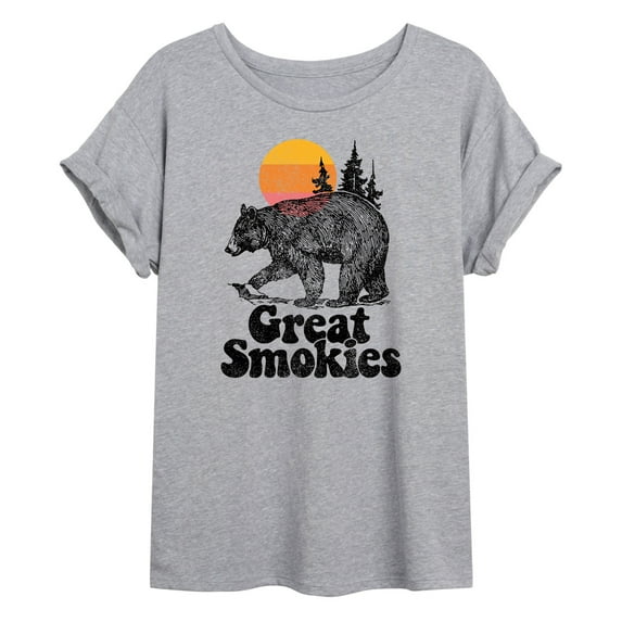 Instant Message - Great Smokies - Women's Oversized Graphic T-shirt