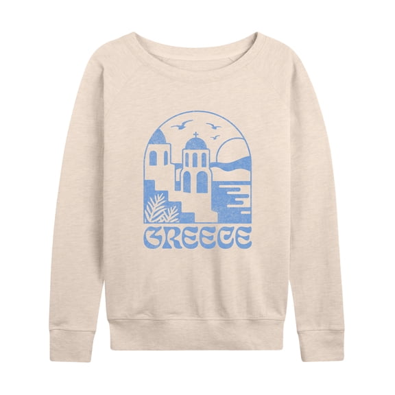 Instant Message - Greece - Women's Lightweight French Terry Long Sleeve Shirt