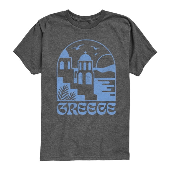 Instant Message - Greece Short Sleeve Graphic T-Shirt