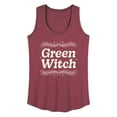 thumbnail image 1 of Instant Message - Green Witch - Women's Racerback Tank Top, 1 of 6